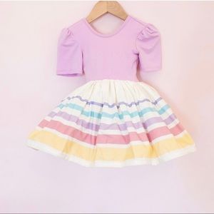Pleiades Rainbow Puff Sleeve Shortie 5Y